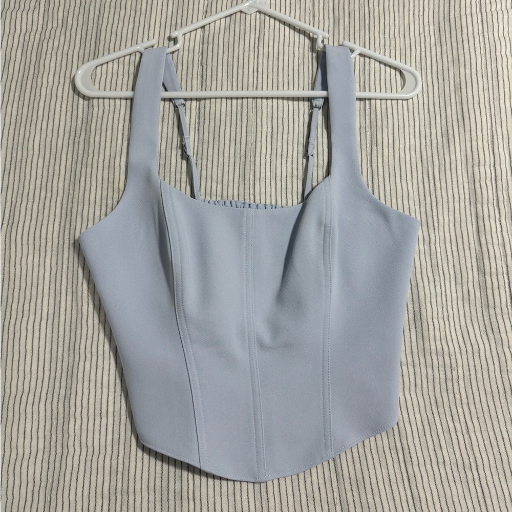 Abercrombie & Fitch Corset Top Blue